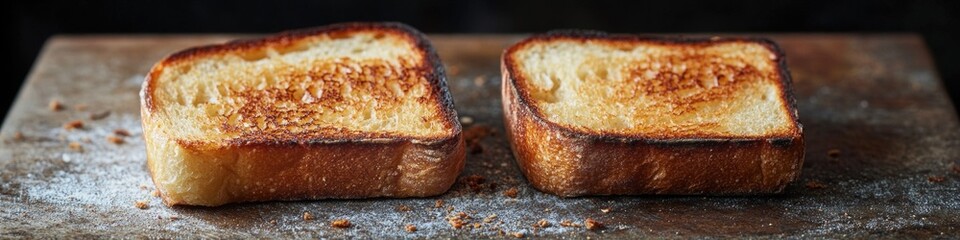 Poster - Freshly cut bread, often used as a breakfast or snack accompaniment