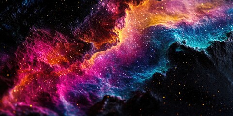 Poster - A vibrant and beautiful representation of the Milky Way galaxy