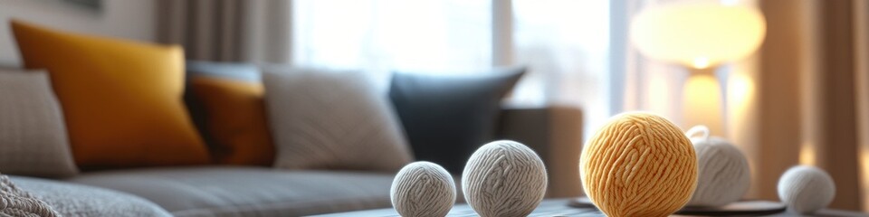 Poster - A cozy living room with a couch and coffee table