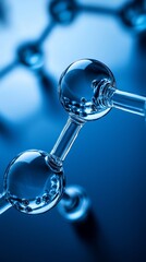 Poster - Molecular Structure, scientific research, chemistry, laboratory.  Possible use educational