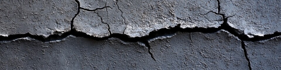 Aufkleber - A detailed view of a crack in a concrete wall