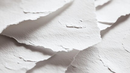 Poster - A close-up shot of a blank white paper with no writing or marks
