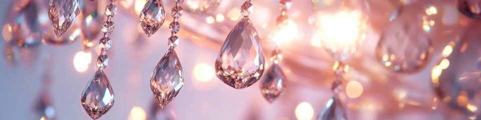 Poster - A beautiful crystal chandelier hangs from the ceiling, perfect for interior design and decoration