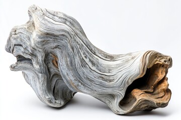 Aufkleber - Close-up of wooden texture on a white background