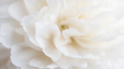 Wall Mural - CloseUp of White Flower with Petals Showcasing Elegance and Beauty of Nature : Generative AI