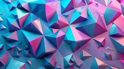Poster - abstract background with a geometric, 3d design.