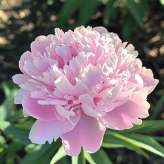 Poster - A close-up shot of a beautiful pink flower in a garden
