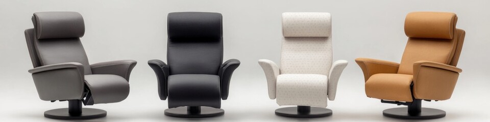 Poster - A group of three chairs, often used in various settings such as living rooms, offices, or outdoor spaces