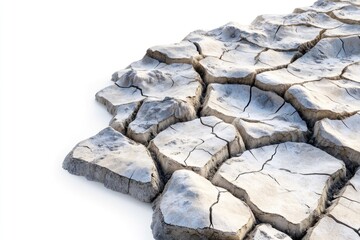 Poster - Close-up of rocks on a white surface