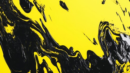 Aufkleber - Dynamic yellow background with abstract shapes, conveying energy, creativity, and modernity. Perfect for contemporary designs, minimalism, and vibrant, eye-catching visuals for digital projects
