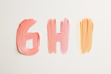 Poster - A colorful image of the word 'gh' written in different hues