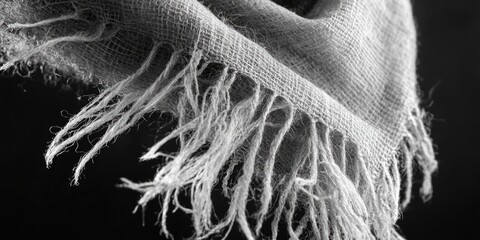 Poster - A simple scarf in monochrome tones