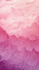 Poster - Vibrant abstract art depicting a mountainous landscape in shades of pink and purple. The flowing lines and gradients create a sense of movement and depth, evoking a dreamlike atmosphere