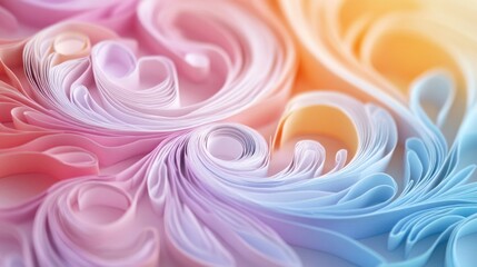 Poster - Close-up view of a vibrant paper flower