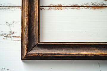 Aufkleber - Close-up shot of a picture frame on a wall, providing a clear view of the frame's details and surrounding area