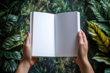 Poster - A person holding an open book in their hands