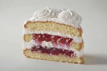 Poster - A single serving of moist and delicious cake, perfect for a special treat or snack