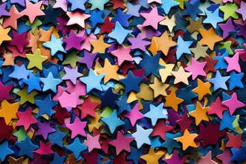 Fototapete - star theme wallpaper with beautiful mixed colors .