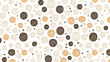 © bcendet - Seamless texture with round spirals in white, brown and yellow, pattern for wallpaper, textile or surface