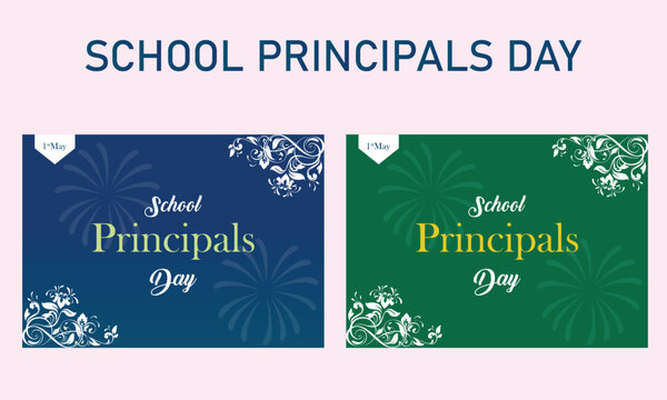 A simple vector School Principal's day.