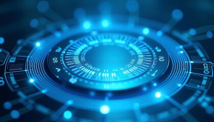 Abstract digital technology interface