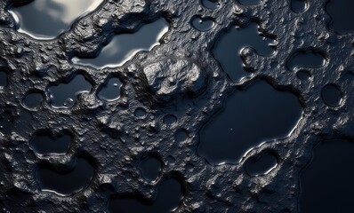 Wall Mural - Abstract texture of dark liquid surface