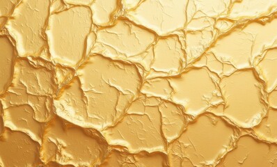 Wall Mural - Golden textured surface with cracks