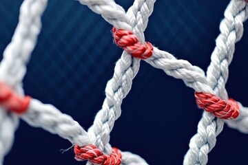 Intricate Knots: A Close-Up of Interwoven Ropes