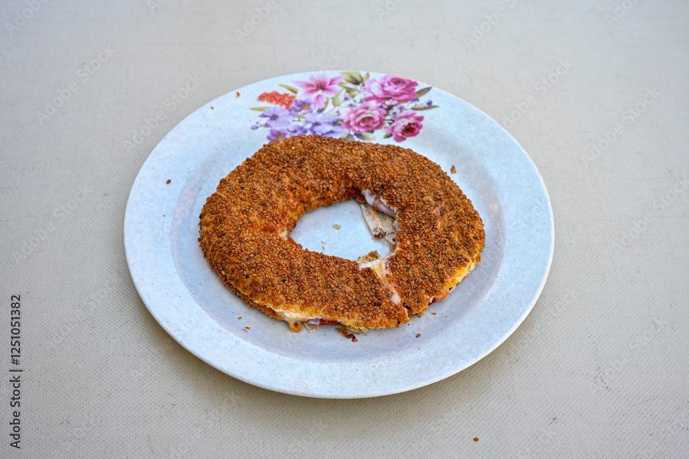 Turkish pastry product , tasty pogaca, acma . Simit, gevrek. Turkish ...