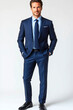 © lastpresent - Full body of a male businessman in a suit.