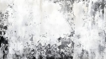 Poster - Dramatic Monochrome Abstract Grunge Texture with Aged Weathered Concrete Wall Background