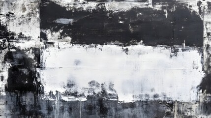 Fototapete - Dramatic Monochrome Abstract Grunge Texture Background with Weathered Peeled Cracked Surface  Minimalist Contemporary Digital Artwork with Intense Contrast and Captivating Moody Atmosphere