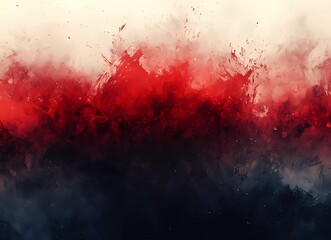 Aufkleber - Abstract background with red and black colors, a red and gray gradient, small light particles,