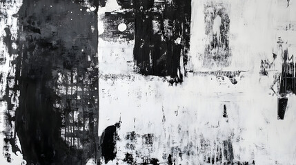 Fototapete - Dramatic moody and enigmatic monochrome abstract background featuring a textured grunge inspired surface with aged distressed and deteriorated elements  The bold
