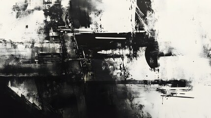 Poster - dramatic moody atmospheric abstract background with weathered industrial urban architecture cracked 