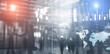 © Funtap - Business intelligence performance indicator KPI Analysis dashboard transparent blurred abstract background
