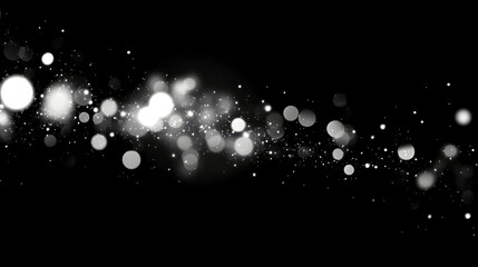 Poster - Stunning and captivating night sky filled with glittering stars shimmering particles and a mysterious ethereal glow in a dark atmospheric background