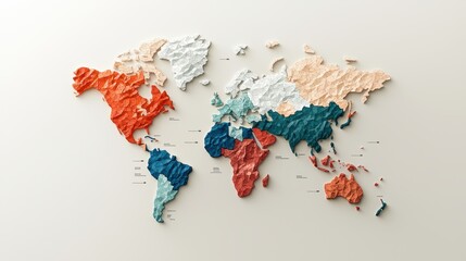 Poster - an educational map of a country focusing on its administrative divisions, with provinces or states o