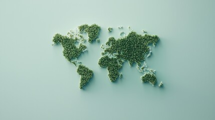 Poster - a map visualizing carbon emissions, with countries or regions sized proportionally to their co2 outp