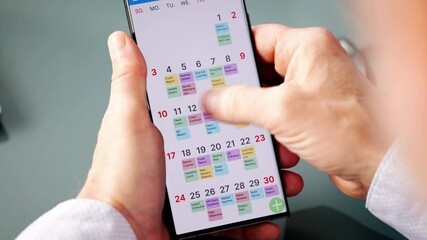 Aufkleber - Calendar Sheet And Reminder On Phone