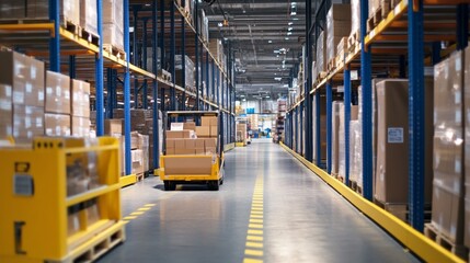 Poster - Implementing smart logistics solutions for global supply chains enhancing efficiency and connectivity