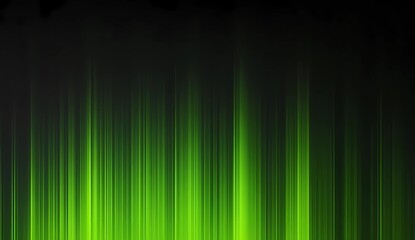 Aufkleber - Abstract green northern lights background with a gradient, black color background