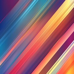Poster - Vibrant diagonal stripes of multicolored abstract gradient patterns create a dynamic futuristic and captivating digital wallpaper or background  The bold