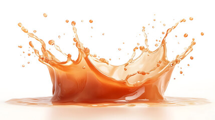 Leinwandbilder - Vibrant Splash of Refreshing Citrus Juice or Water Creating Dynamic Motion and Energetic Visuals  The image showcases a captivating display of liquid in mid air