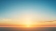 Serene Sunset Over Calm Ocean Waters