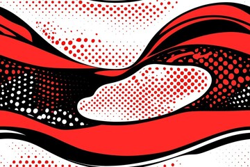 Poster - black and red abstract grunge background with halftone style. , isolated on white background, , copy