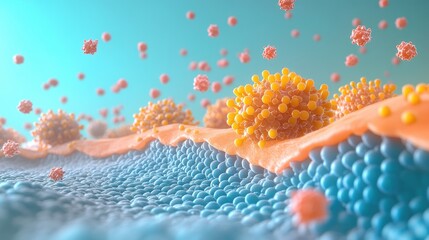 Poster - D visualization of nanoparticles forming a complex lattice.