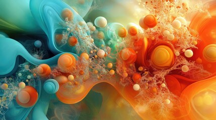 Poster - A molecular visualization of synthetic biology advancements.