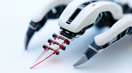 Poster - Futuristic concept of CRISPR gene-editing technology in action.