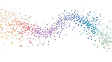 Poster - Genomic data visualization with interconnected bioinformatics pathways.